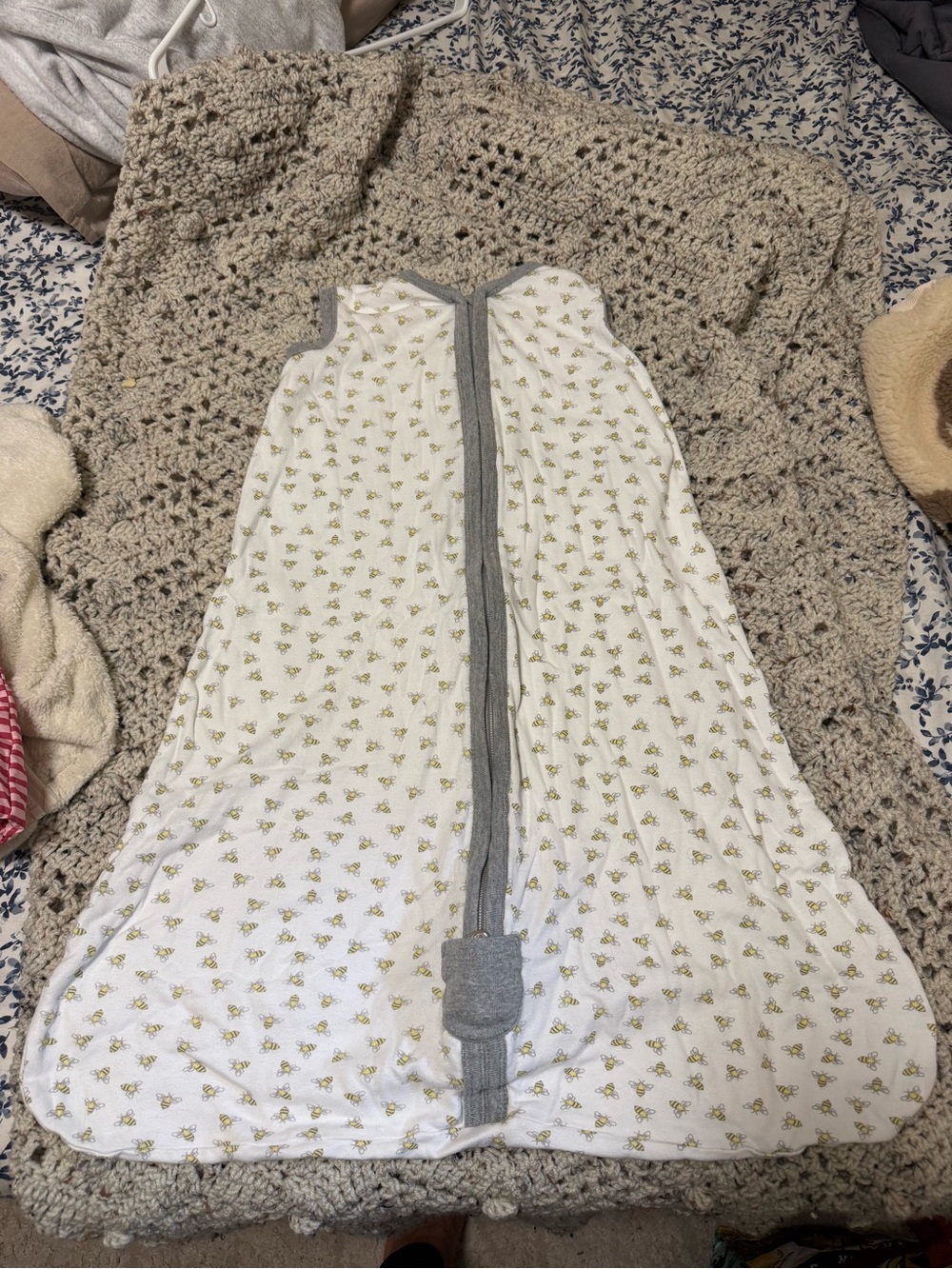 Burt's Bees Medium 6-12m 0.5 TOG Sleep Sack Bee Print